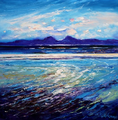 Incoming tide Isle of Colonsay 24x24